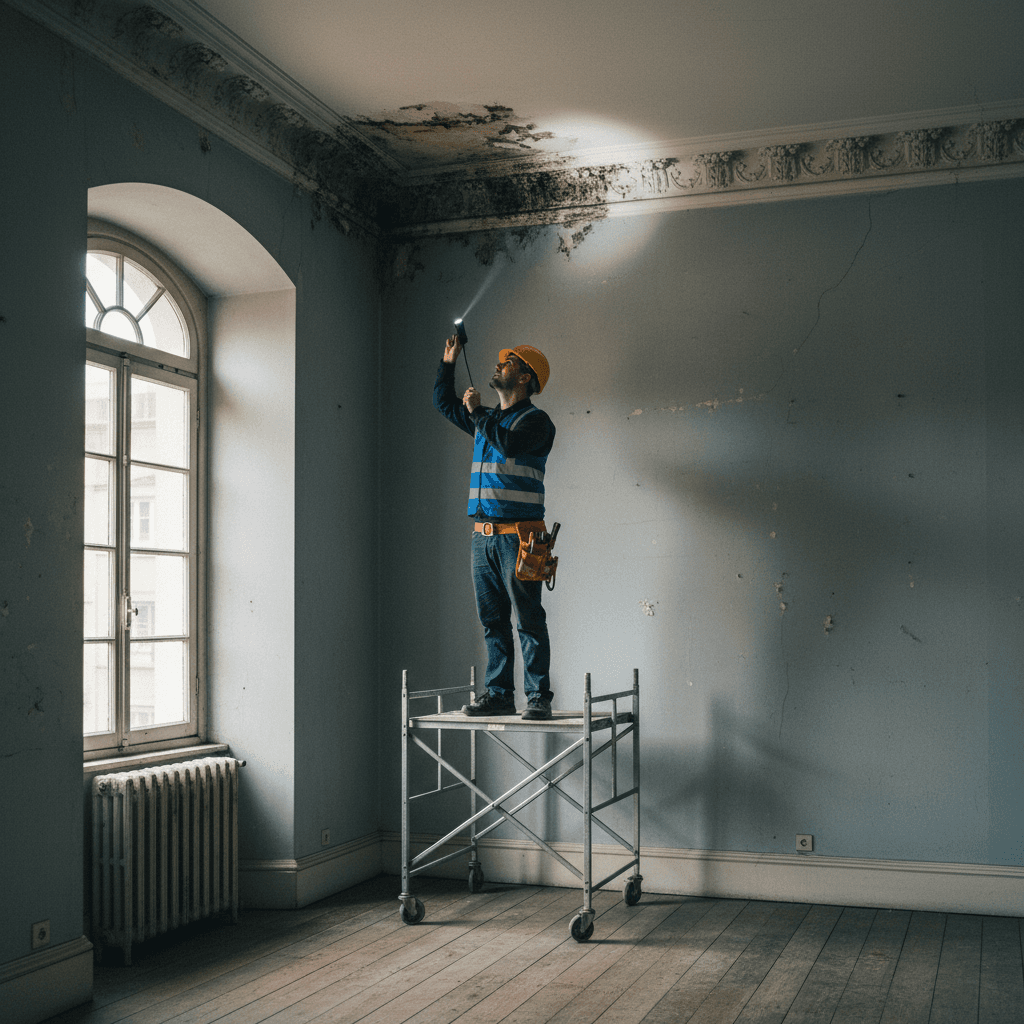 Apartment inspection ceiling assessment