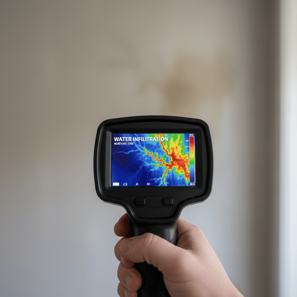 Moisture infiltration thermal imaging