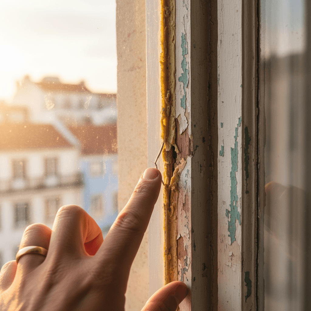 Inspecting window seals for water infiltration